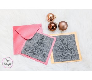 Stickserie ITH - Postkarten Set Wunschbäume